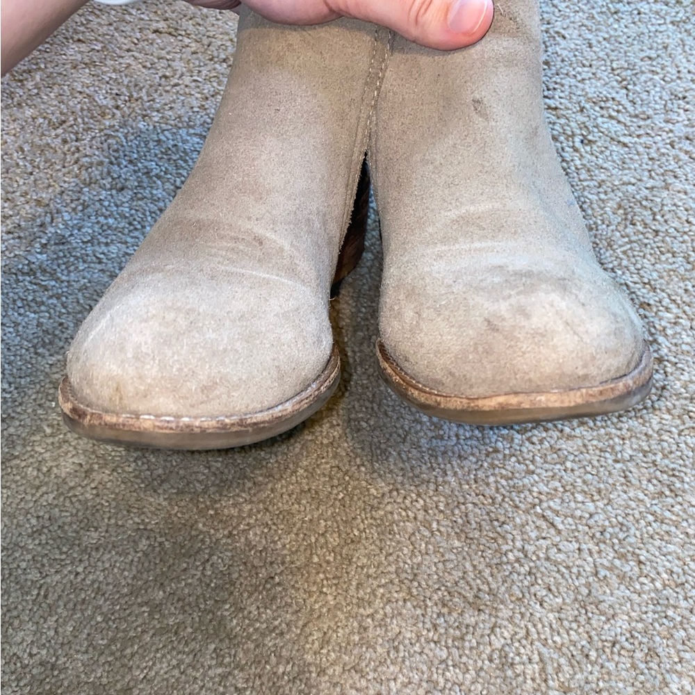 Leather Ankle Boots Made in Brazil Taupe 8 1/2 - Picture 4 of 16